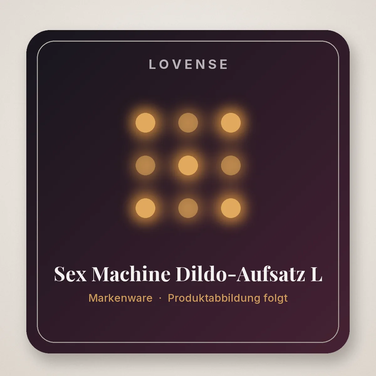Lovense Sex Machine Dildo-tilbehør L